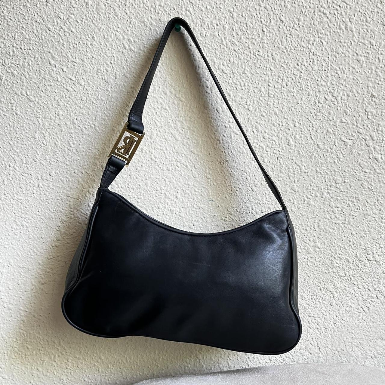 Vintage Lauren Ralph Lauren leather hand bag - Depop