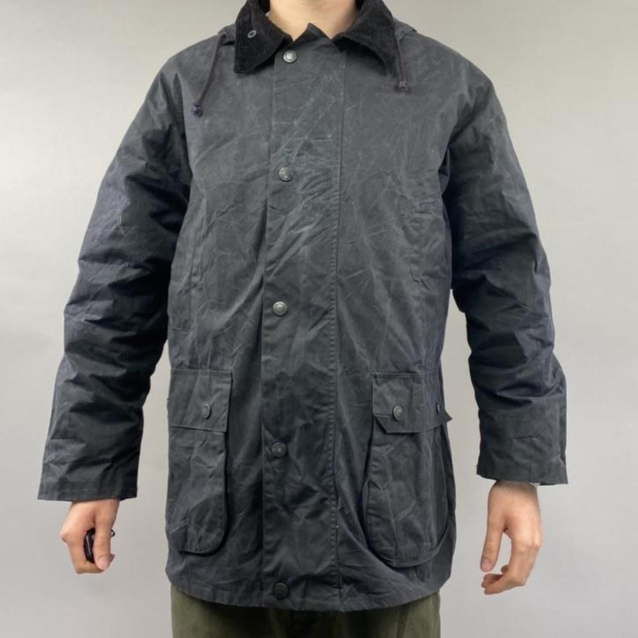 Mc orvis wachs- wtterjacke navy wax jacket Size -... - Depop