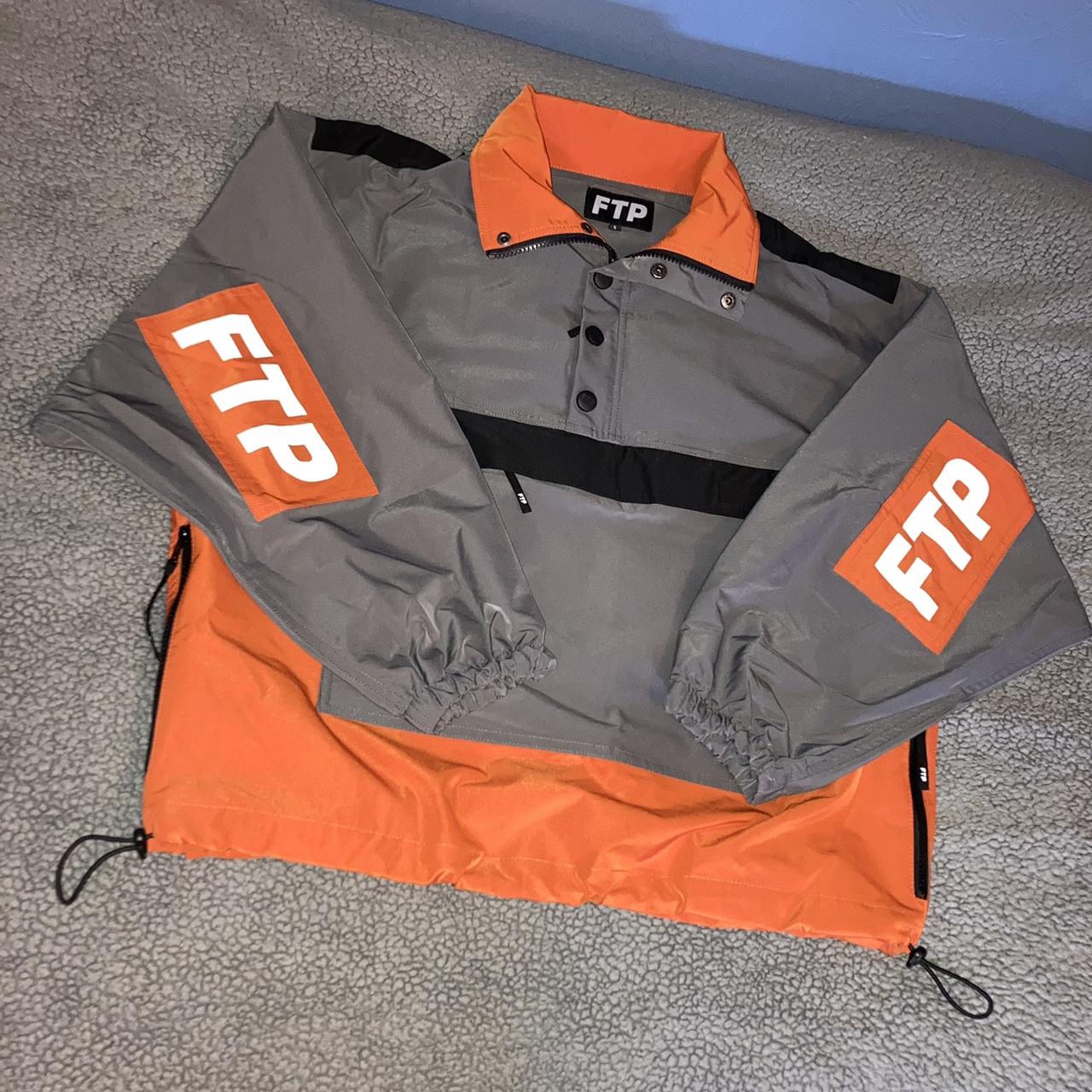 FTP F*ck the Population Orange Label Jesus Crucifix 2024 Long Trench Coat Large