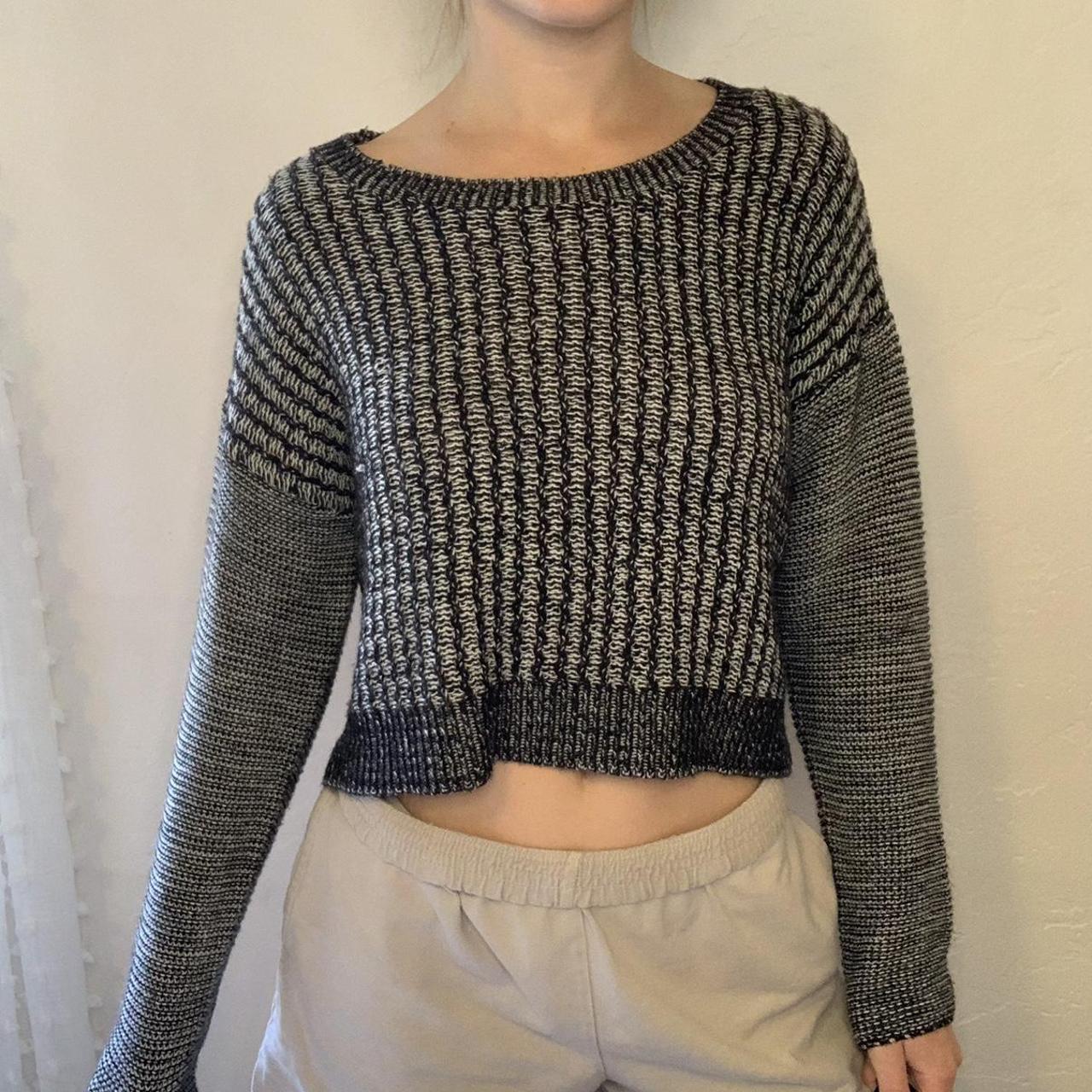 Black And White Pepper Sweater From Cotton Depop