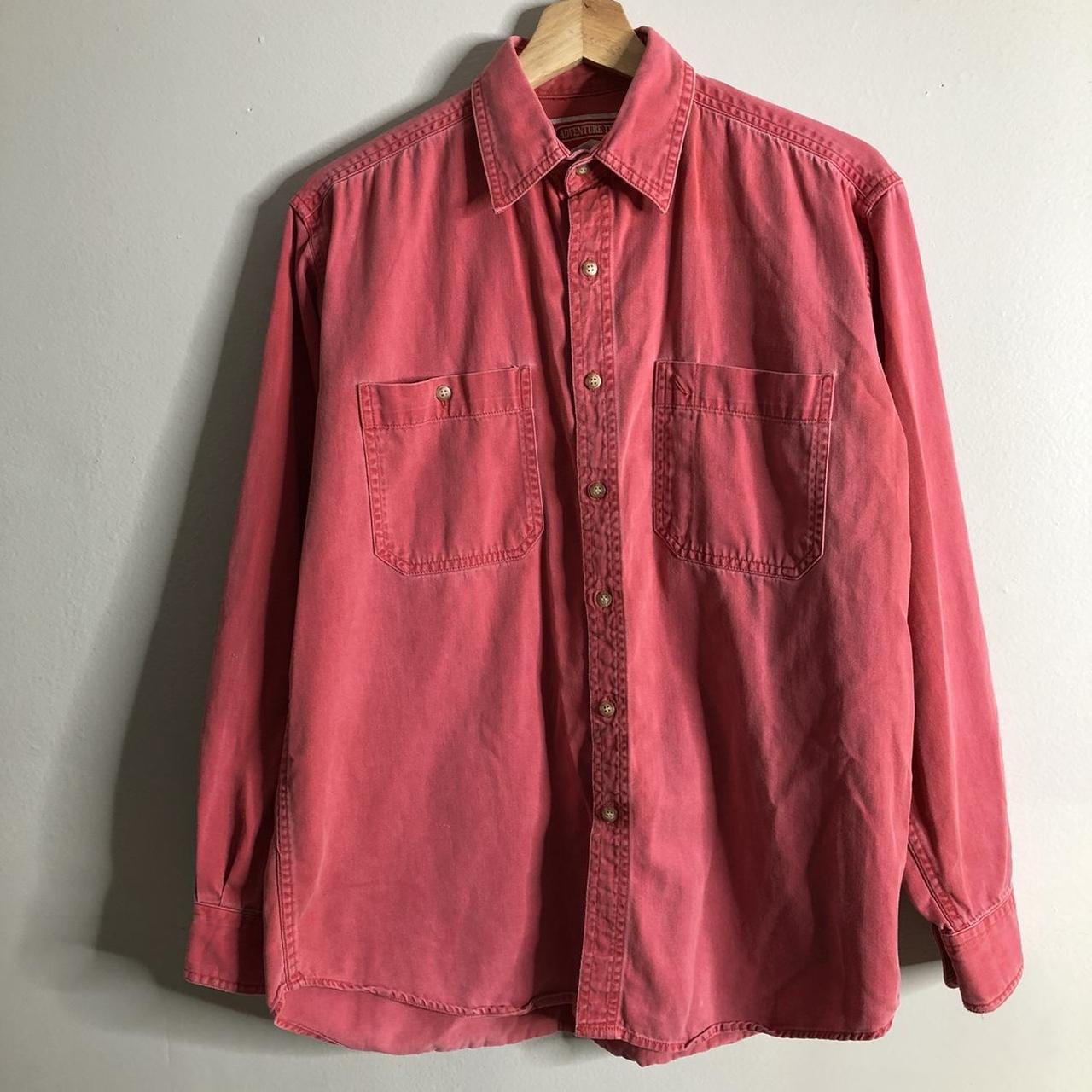 Vintage Faded Washed Marlboro Button Down Shirt... - Depop