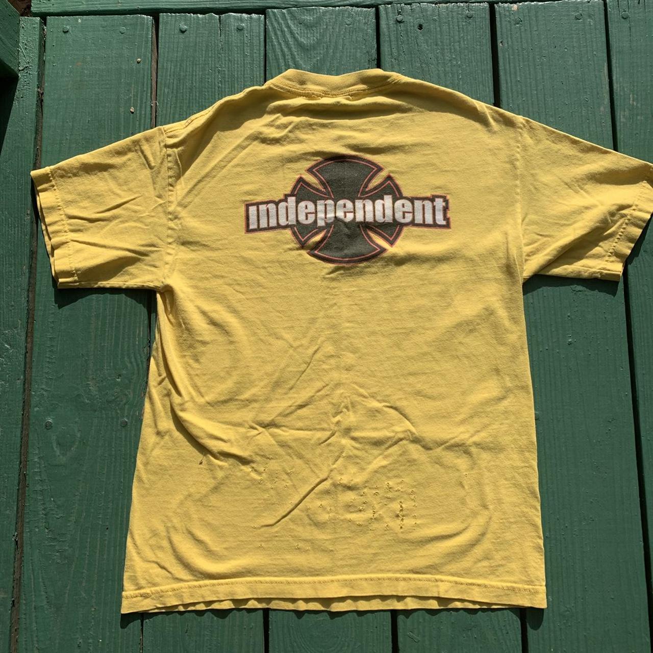 Independent Men's Yellow Tshirt Depop