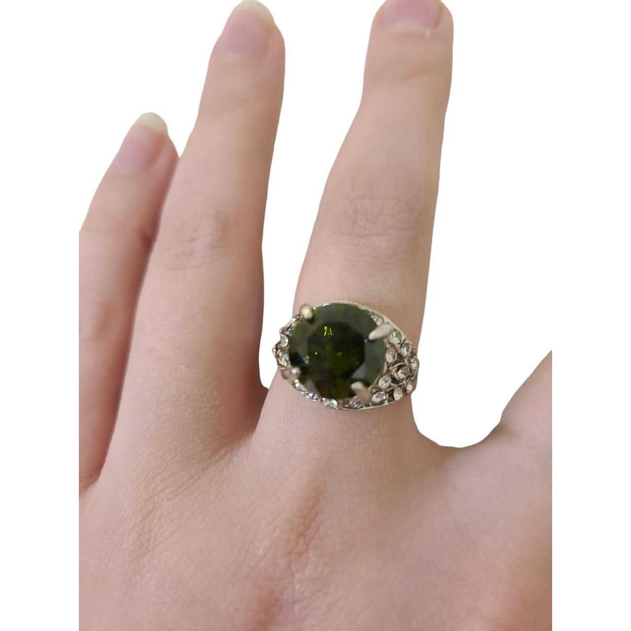 New green ring. Made of zinc alloy. Only one... Depop