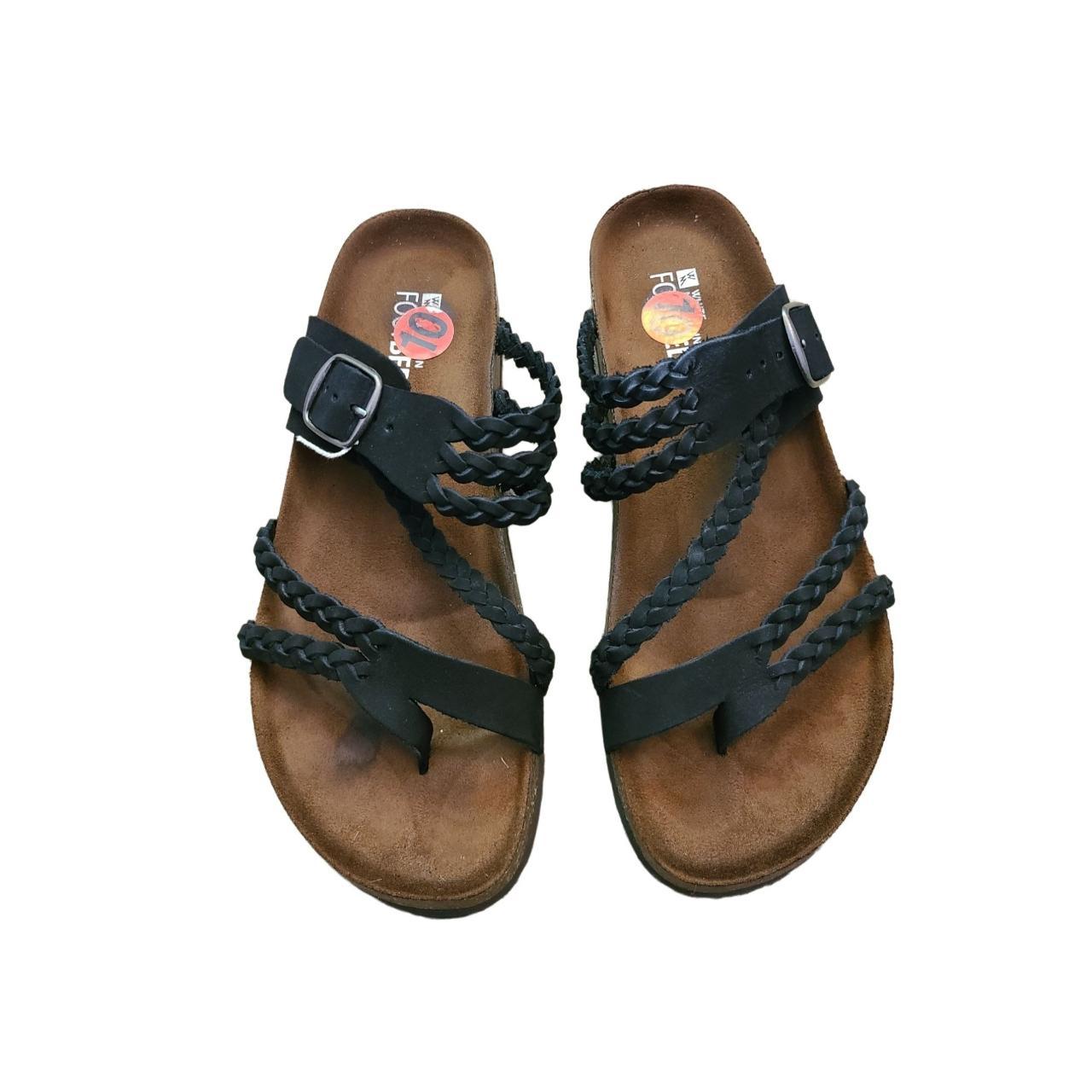 Beautiful black sandals that have only been worn... - Depop