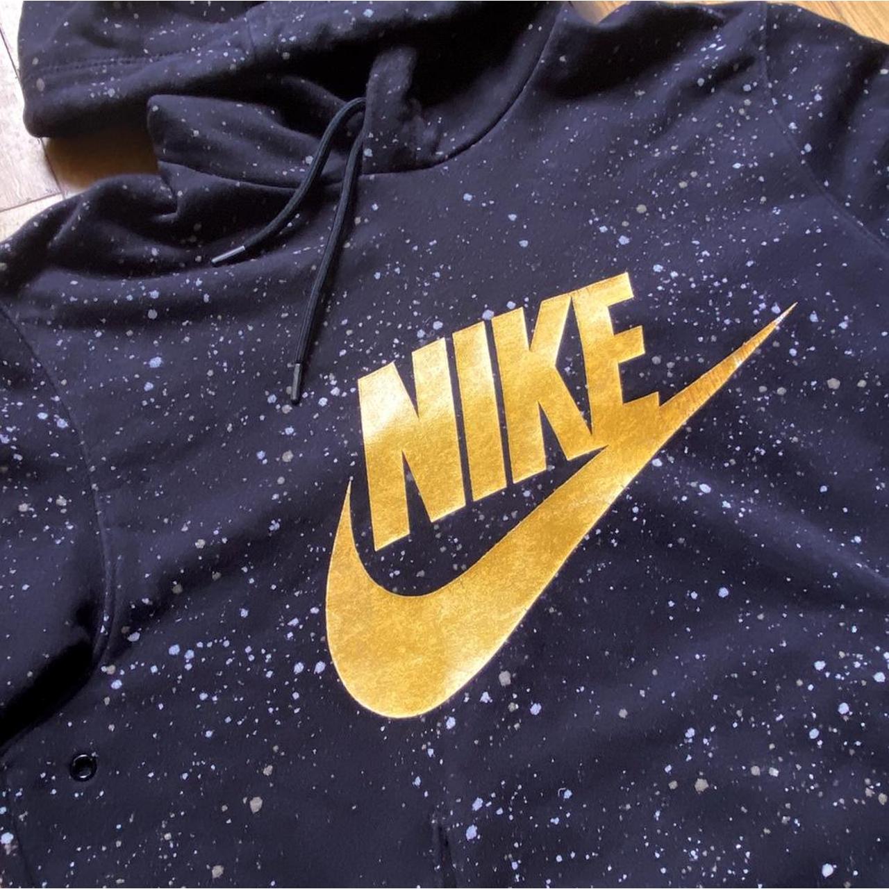gold nike hoodie