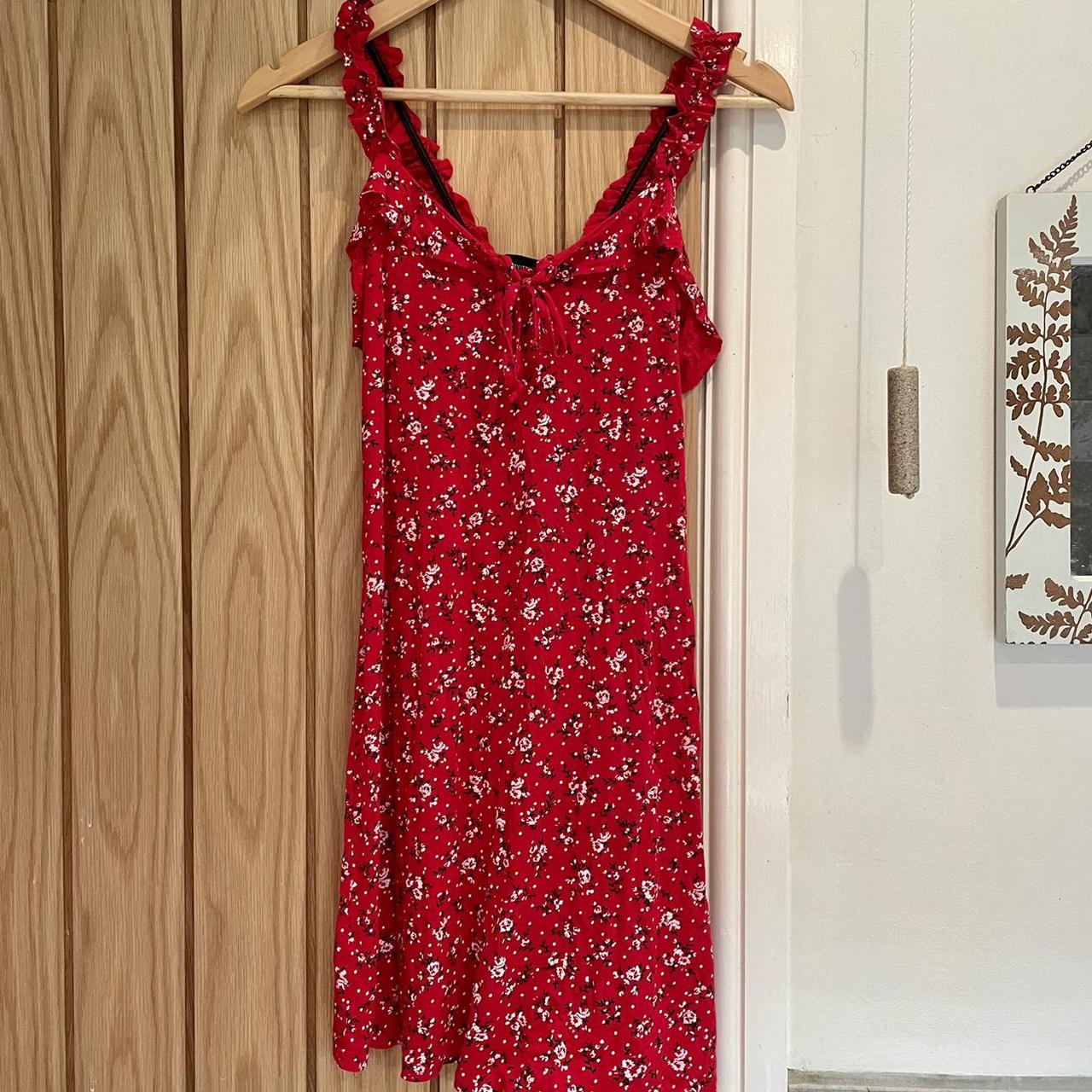 Plt red floral clearance dress