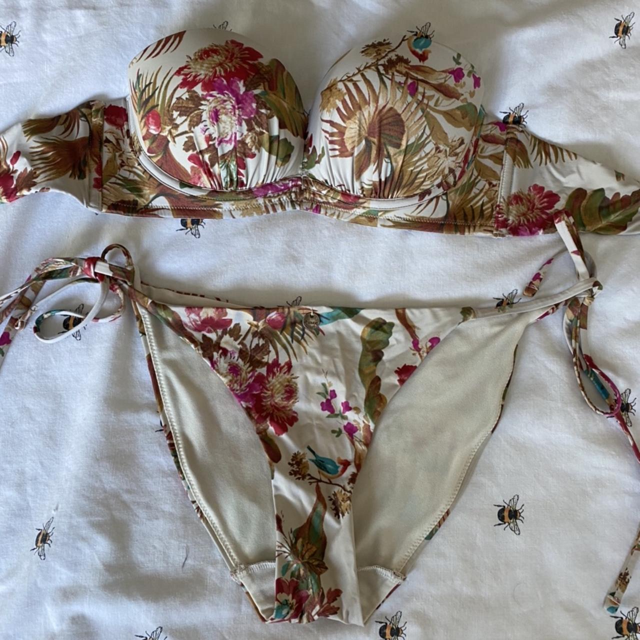 Gossard bikini two piece padded strapless top