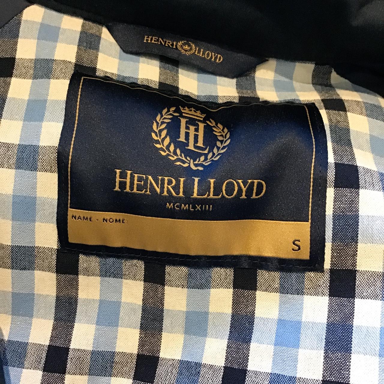 Vintage Henri Lloyd Harrington jacket in navy. Full... - Depop