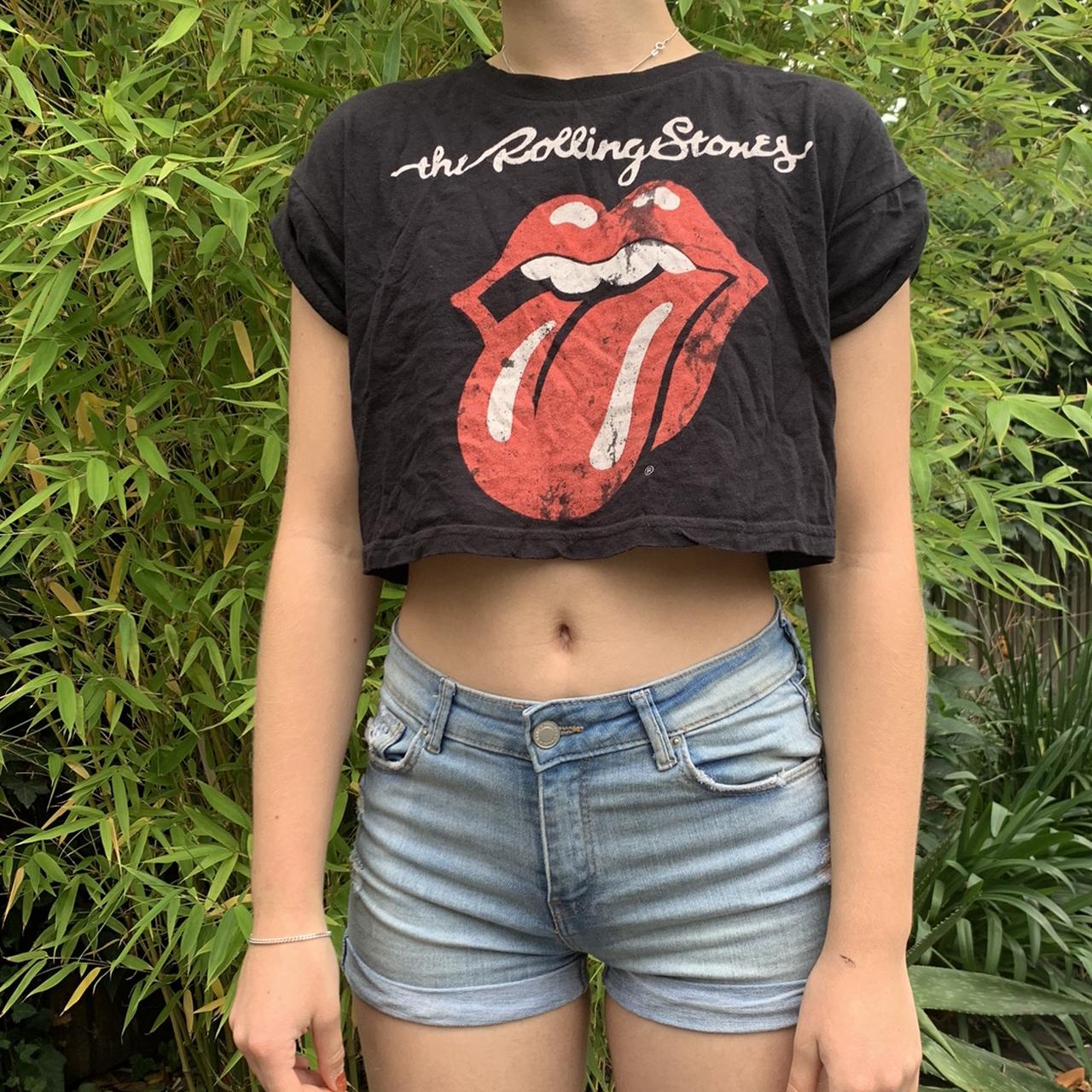 Adorable crop band tee. Size 12 but would fit - Depop