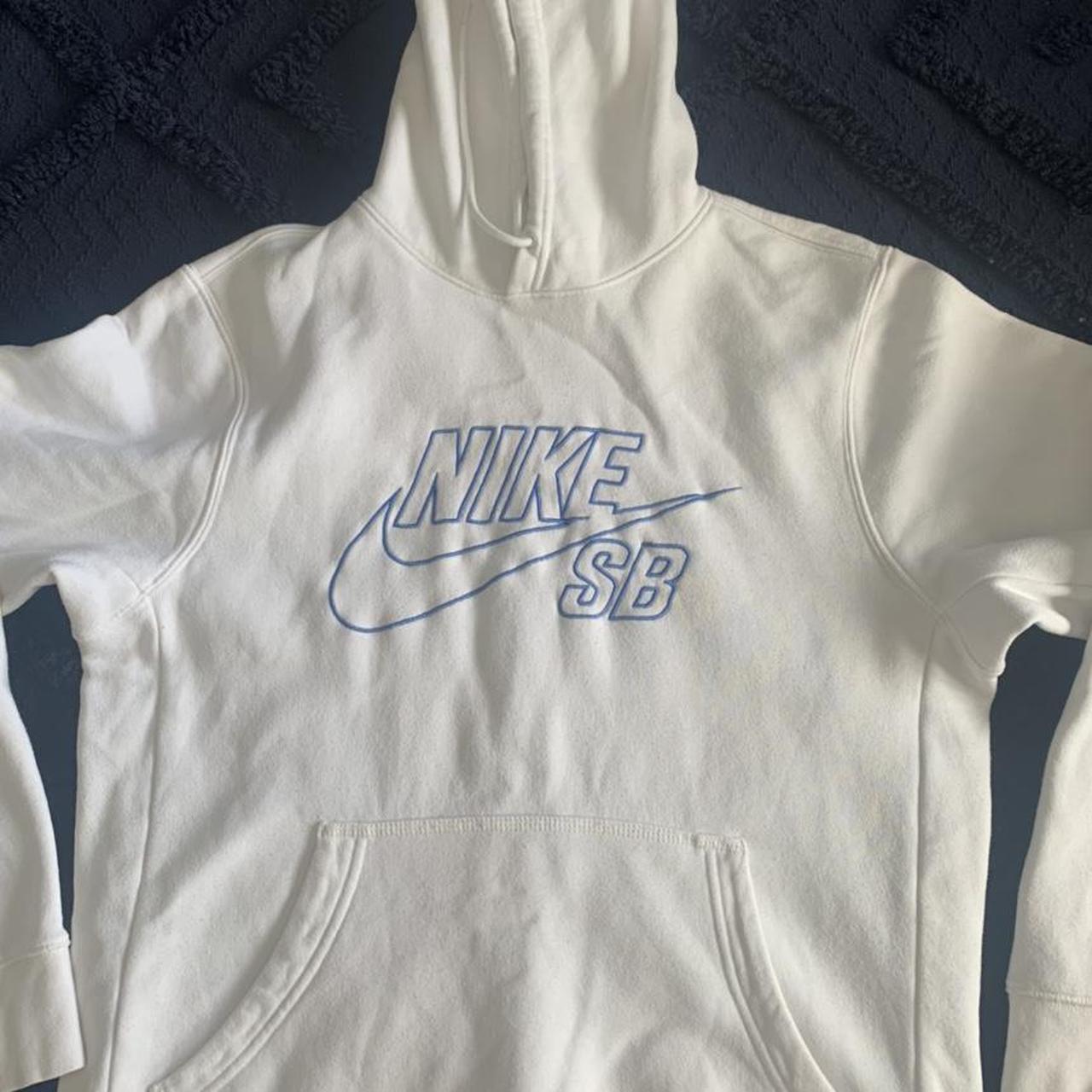 bleached aqua white nike hoodie