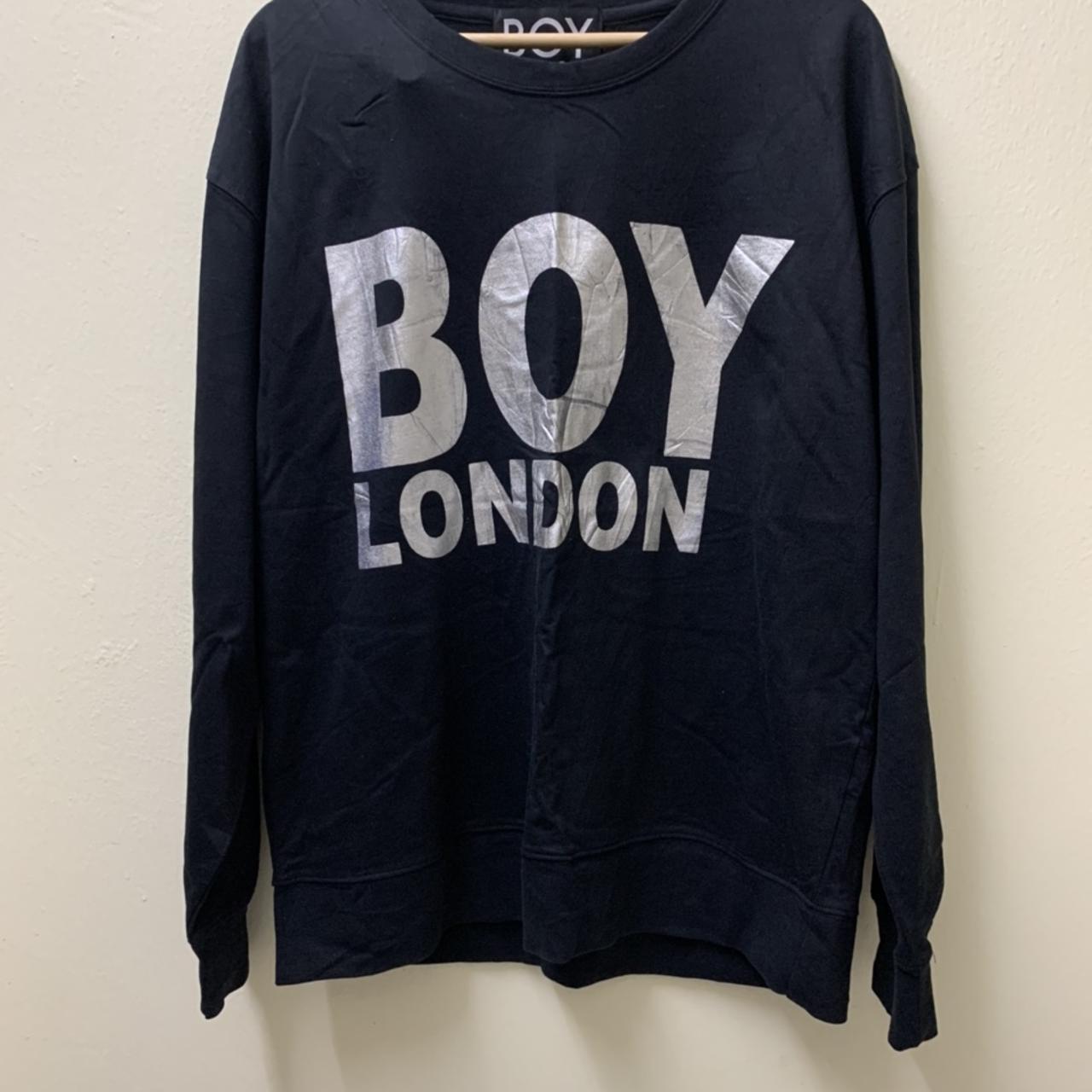 Boy London SpellOut Big Logo Sweatshirt size M pit... - Depop