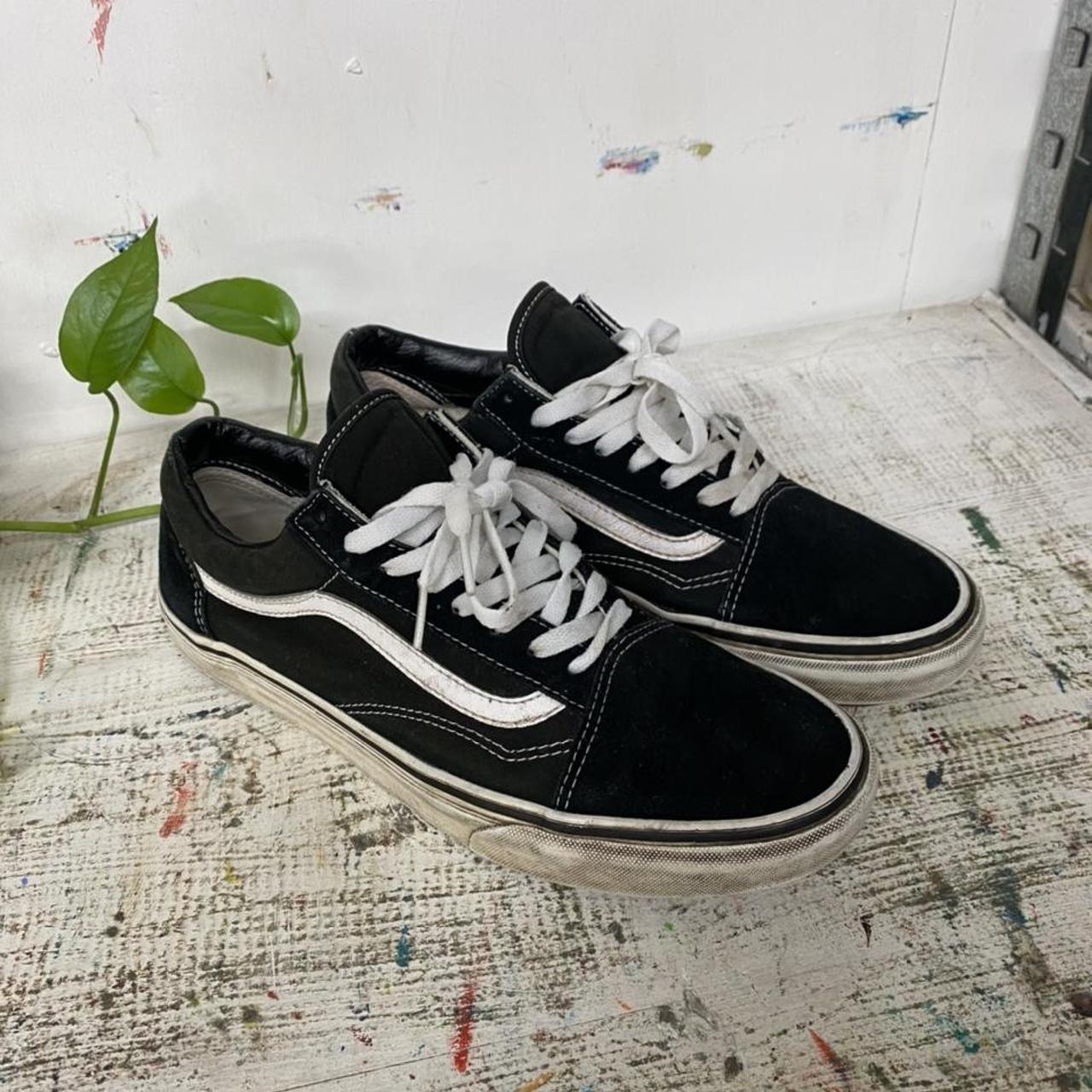 Vans Skate Low Black / white classics Size 10 no... Depop