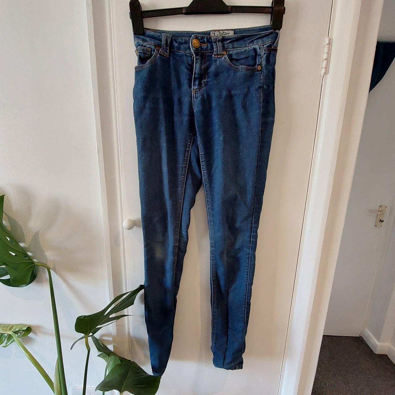 Skinny form fitting dark blue miss selfridge jeans.... Depop