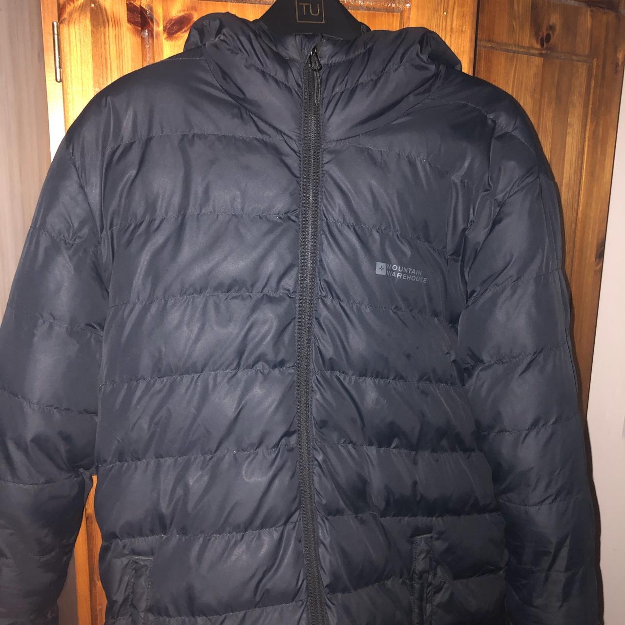 Black bubble/puffa coat Mountain warehouse Size... - Depop