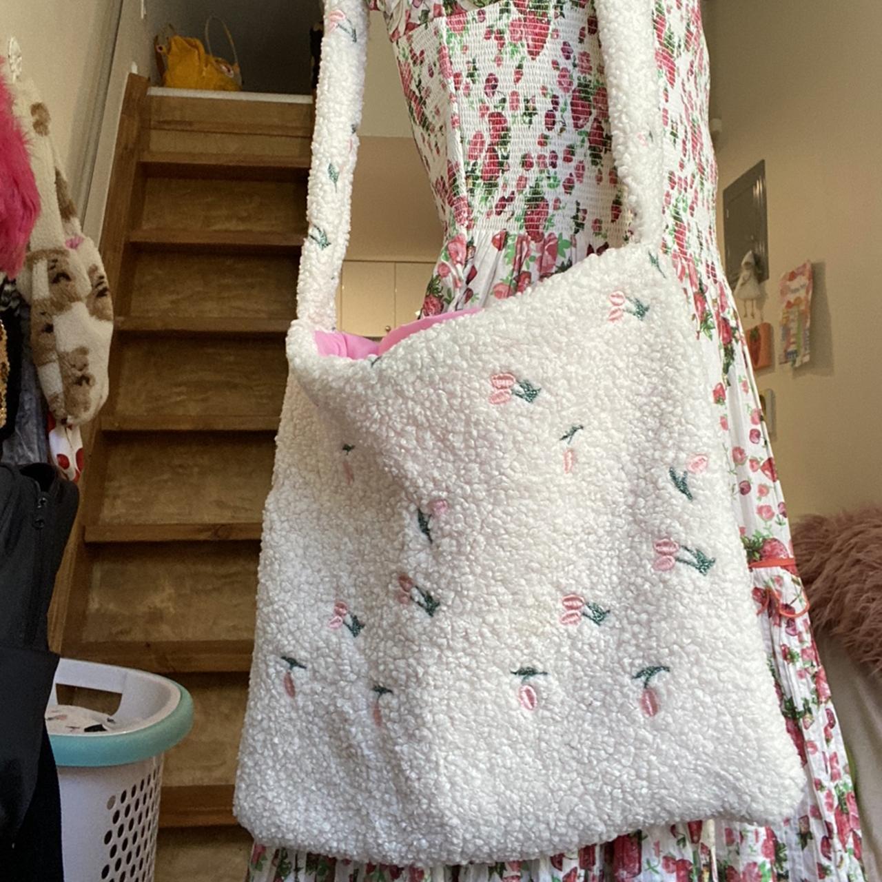 fluffy tote bag depop
