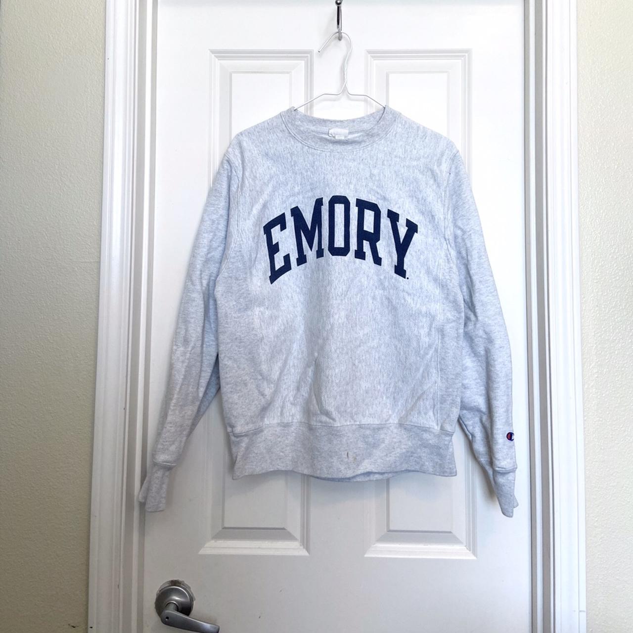 Emory Champion Reverse Weave Crewneck Sweatshirt Sz...