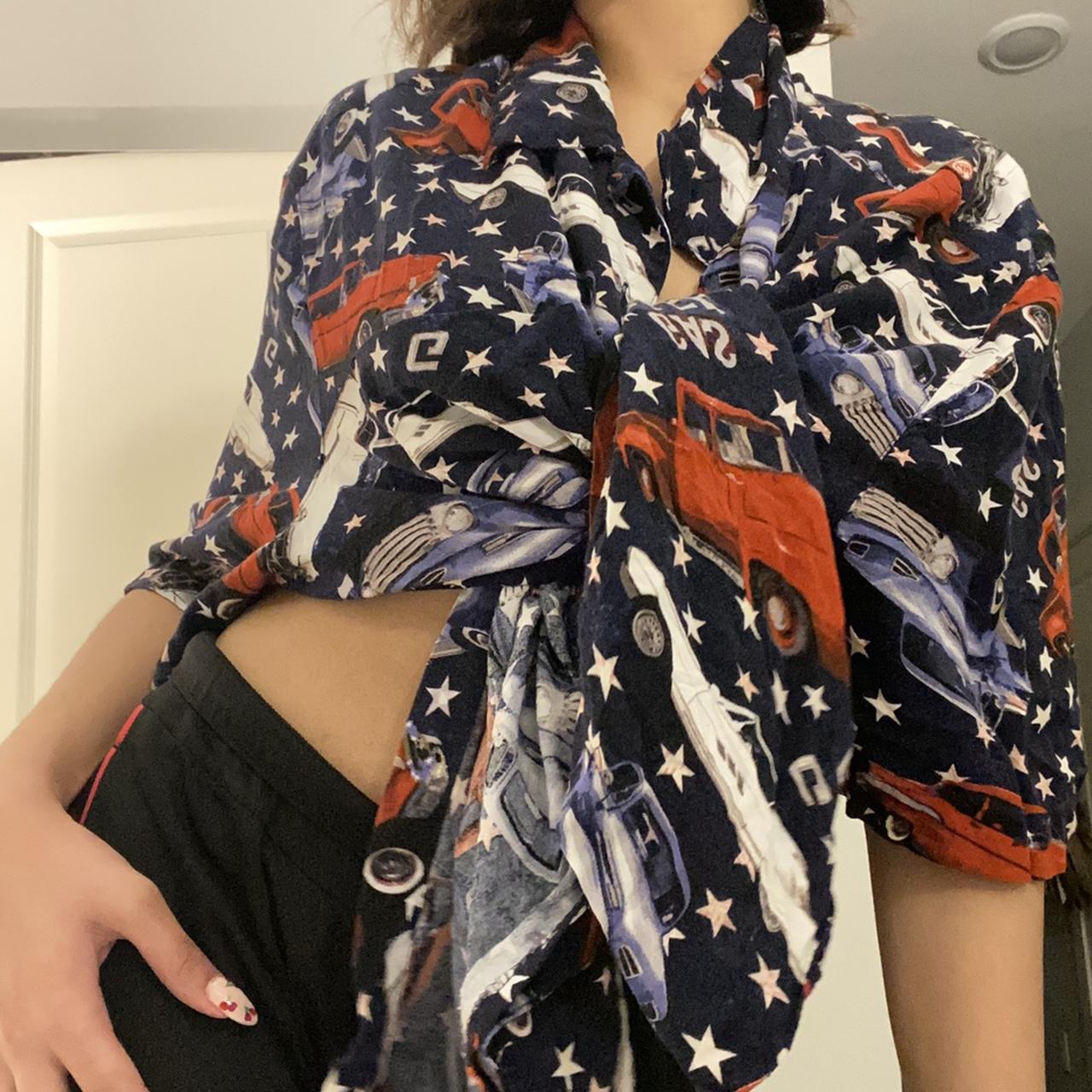 Topshop Women's Blue and White