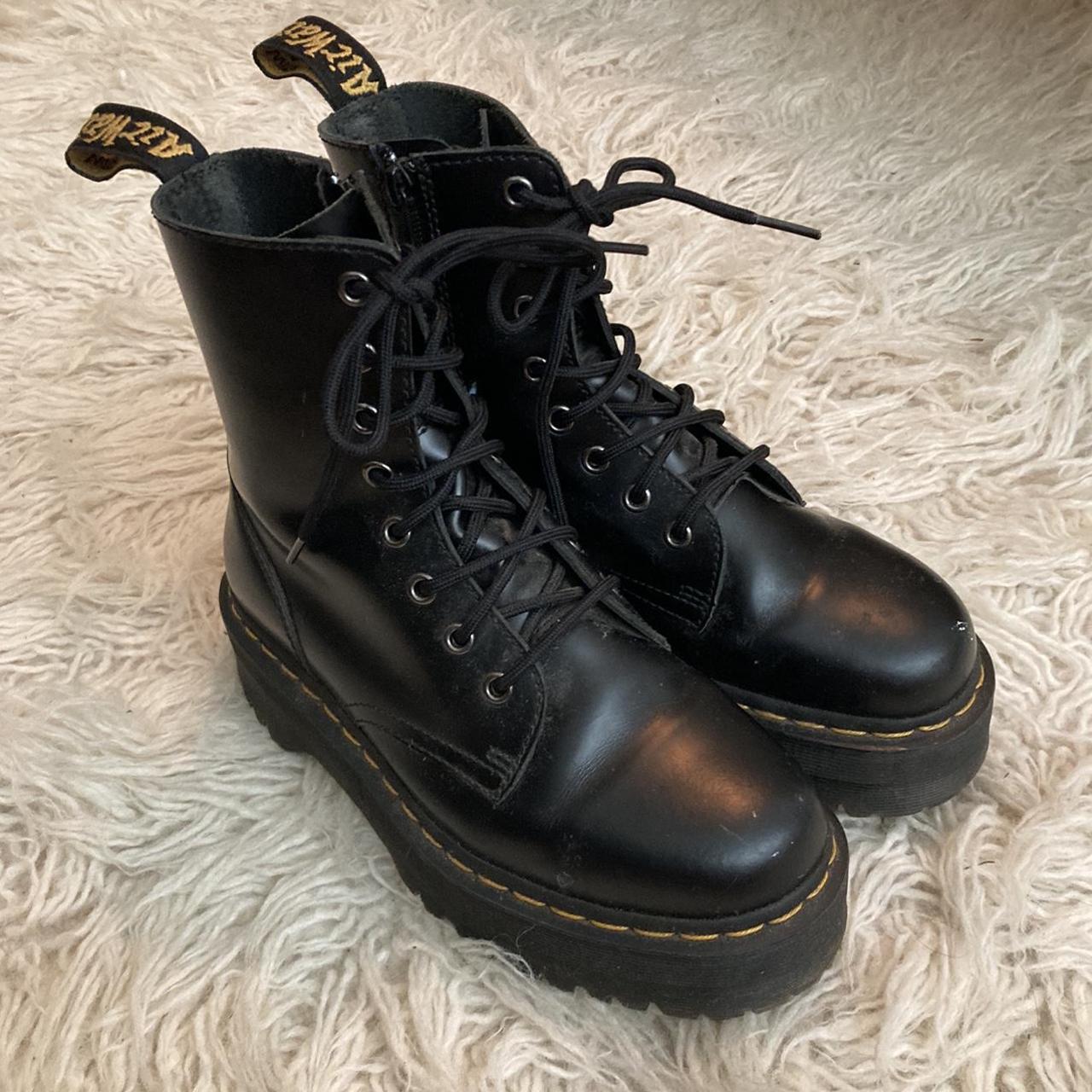 *very lightly worn* platform jadon boots by dr.... - Depop