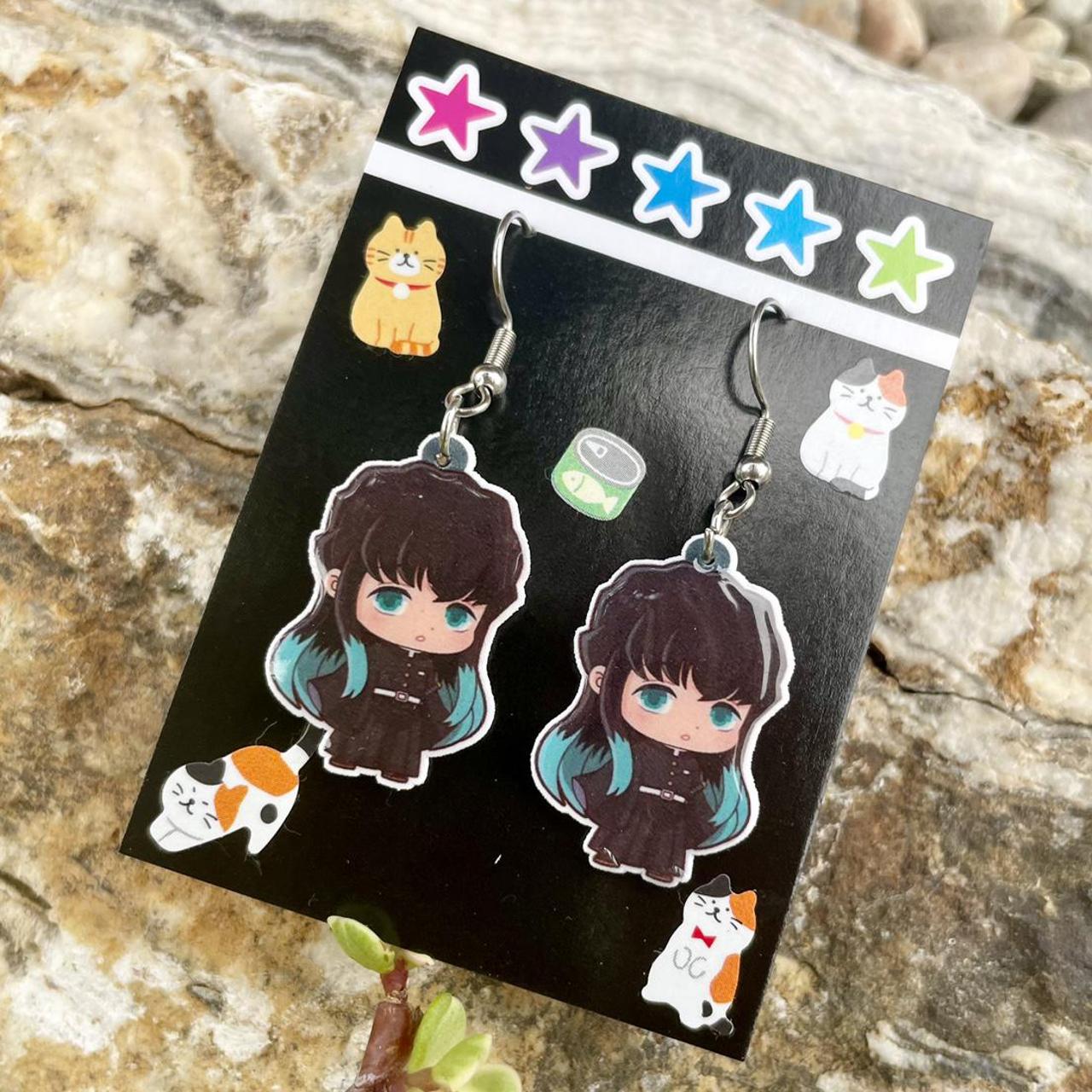 Amazon.com: PPX 3 Pairs Acrylic Hanafuda Earrings and Hanako Kun Cosplay  Earrings Toilet Bound Hanako Kun Earrings Anime Earrings Halloween  Accessories with 10 Pcs Stickers: Clothing, Shoes & Jewelry