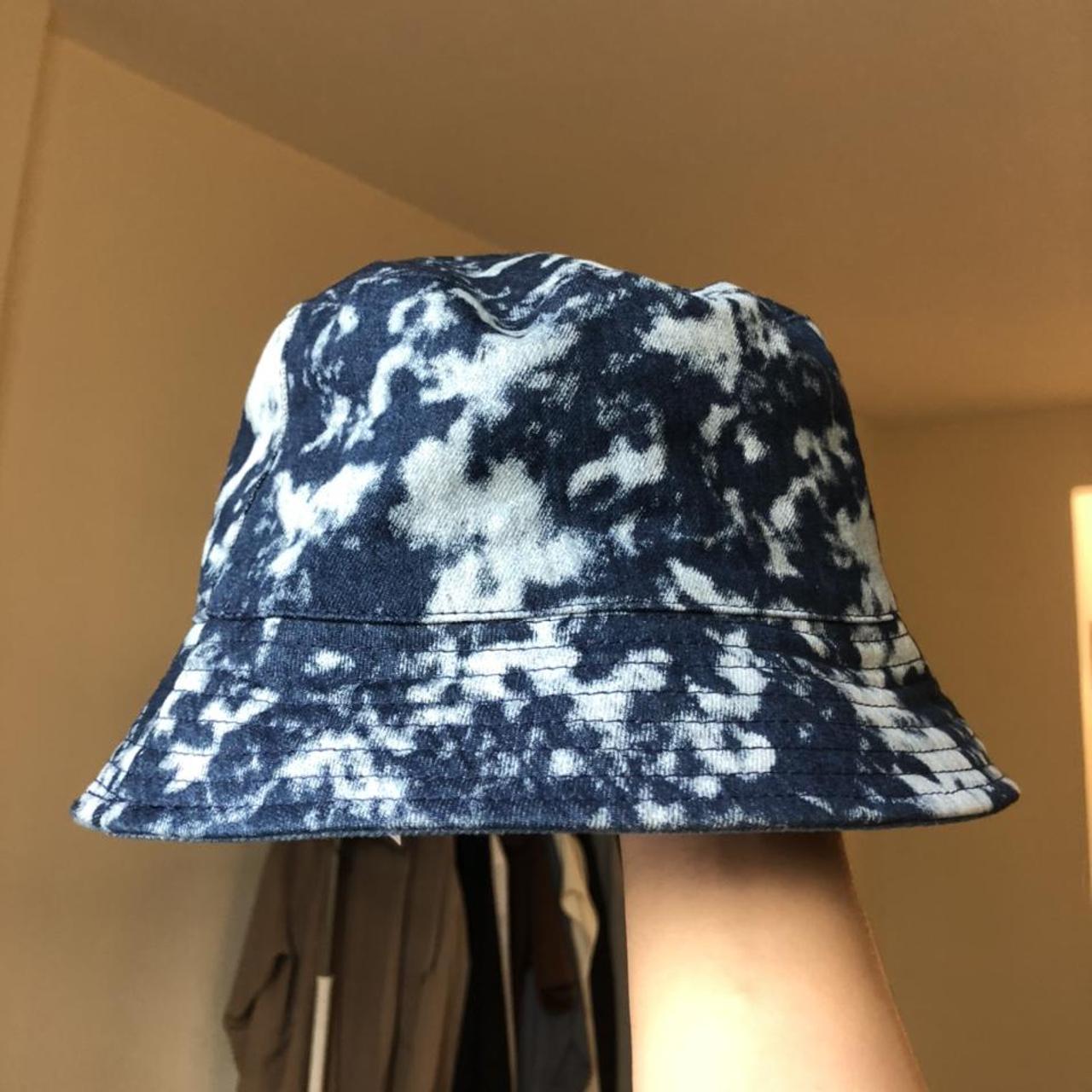 Zara Men's Blue and Navy Hat | Depop