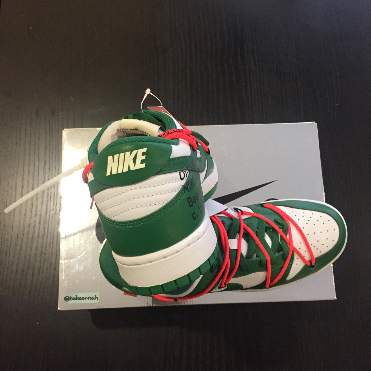 Nike Dunk Low Off-White Pine Green, UK 8.5