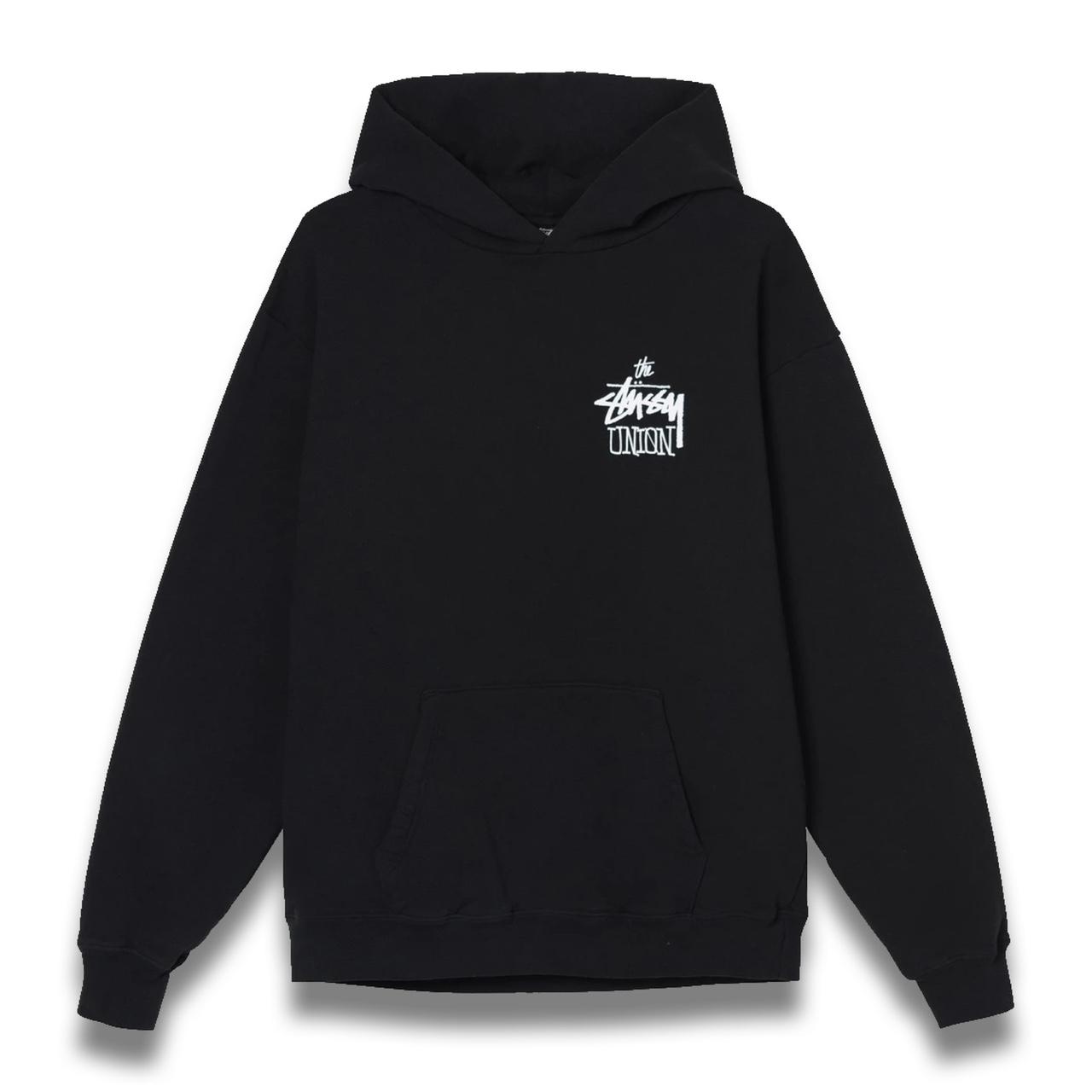 The Stüssy Union Hoodie Black Spring/Summer | Depop
