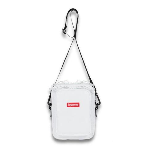 supreme white shoulder bag