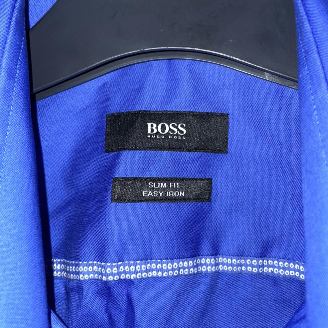 Hugo Boss blue shirt. Worn only once so in... - Depop