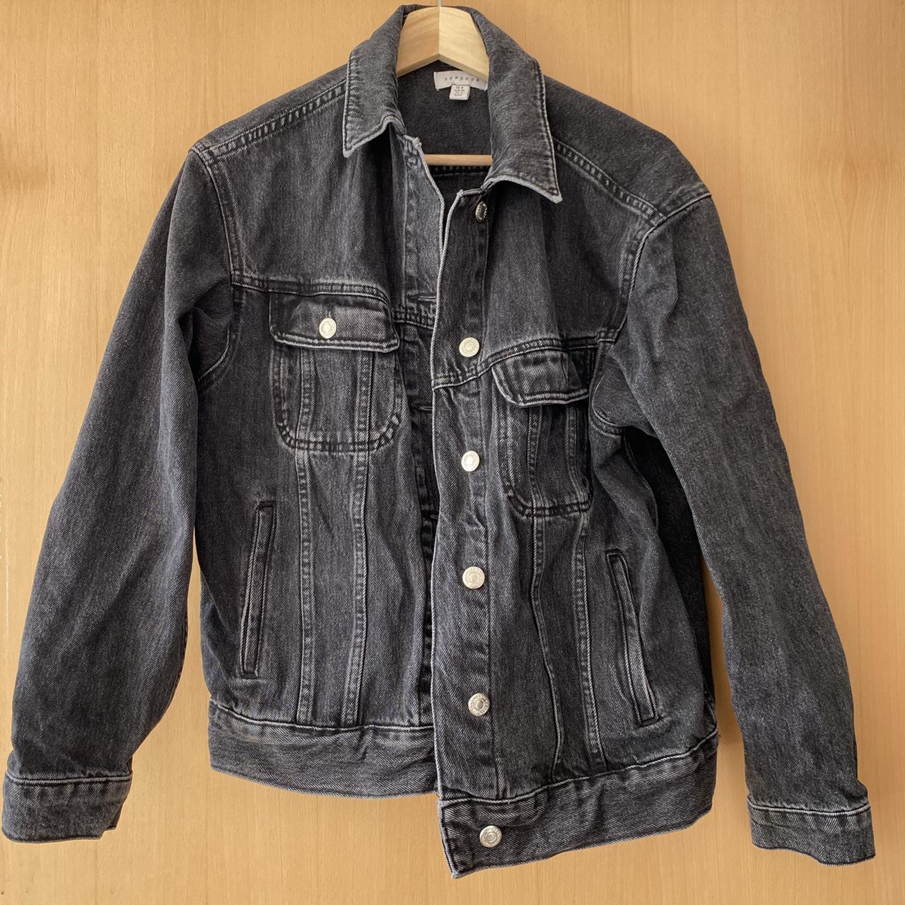 topshop black denim jacket