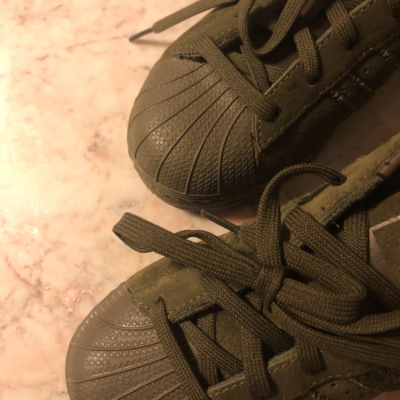 Brand New Velvet Olive Green Adidas