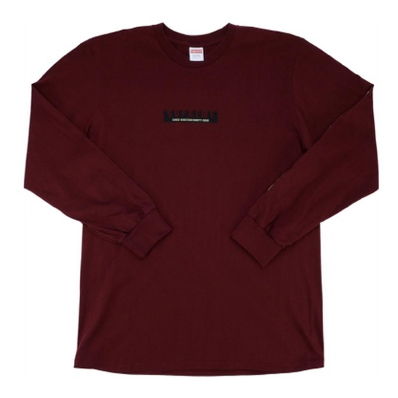 Supreme 2018 - 1994 Long Sleeve Burgundy have... - Depop