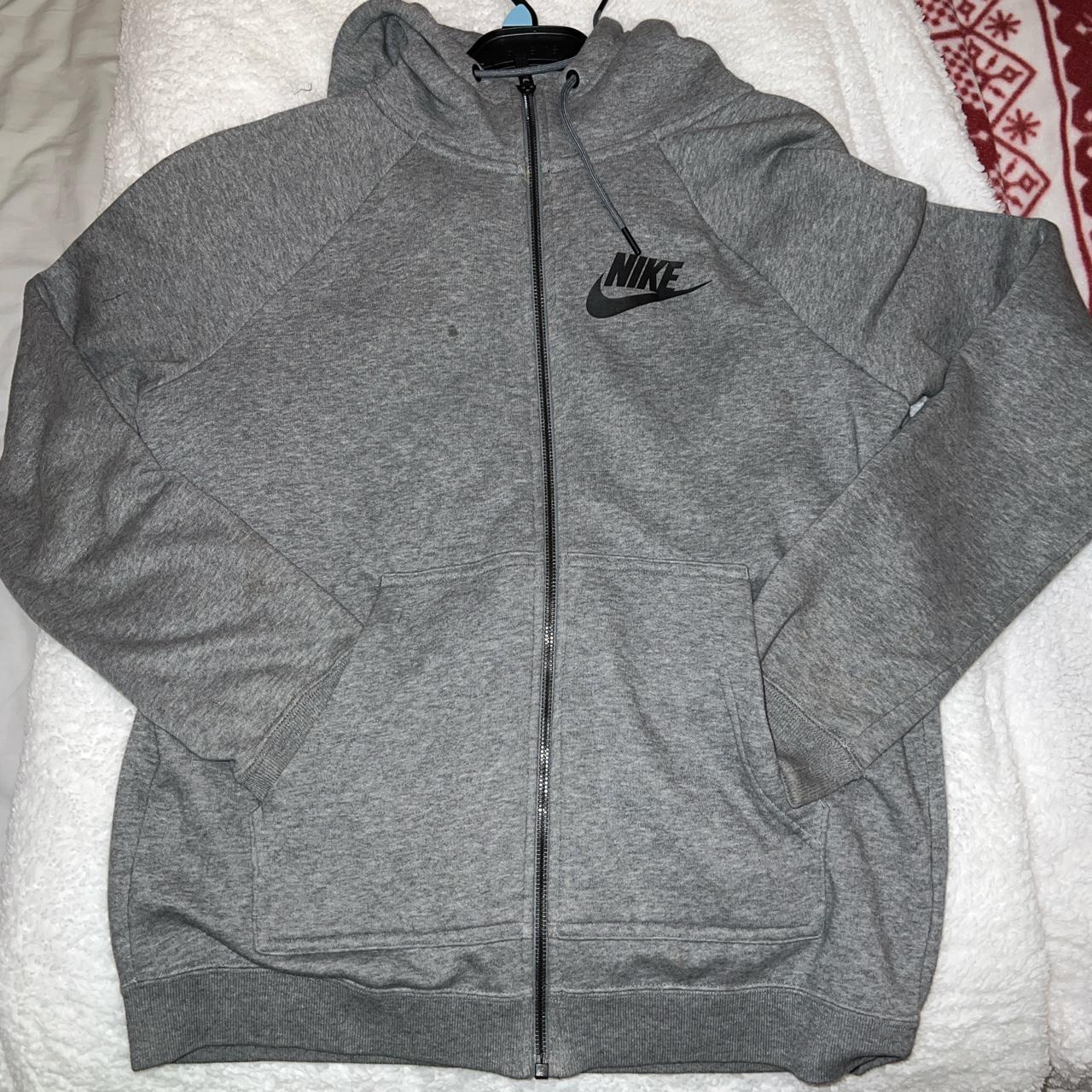 Nike grey zip hoodie women's Clearance