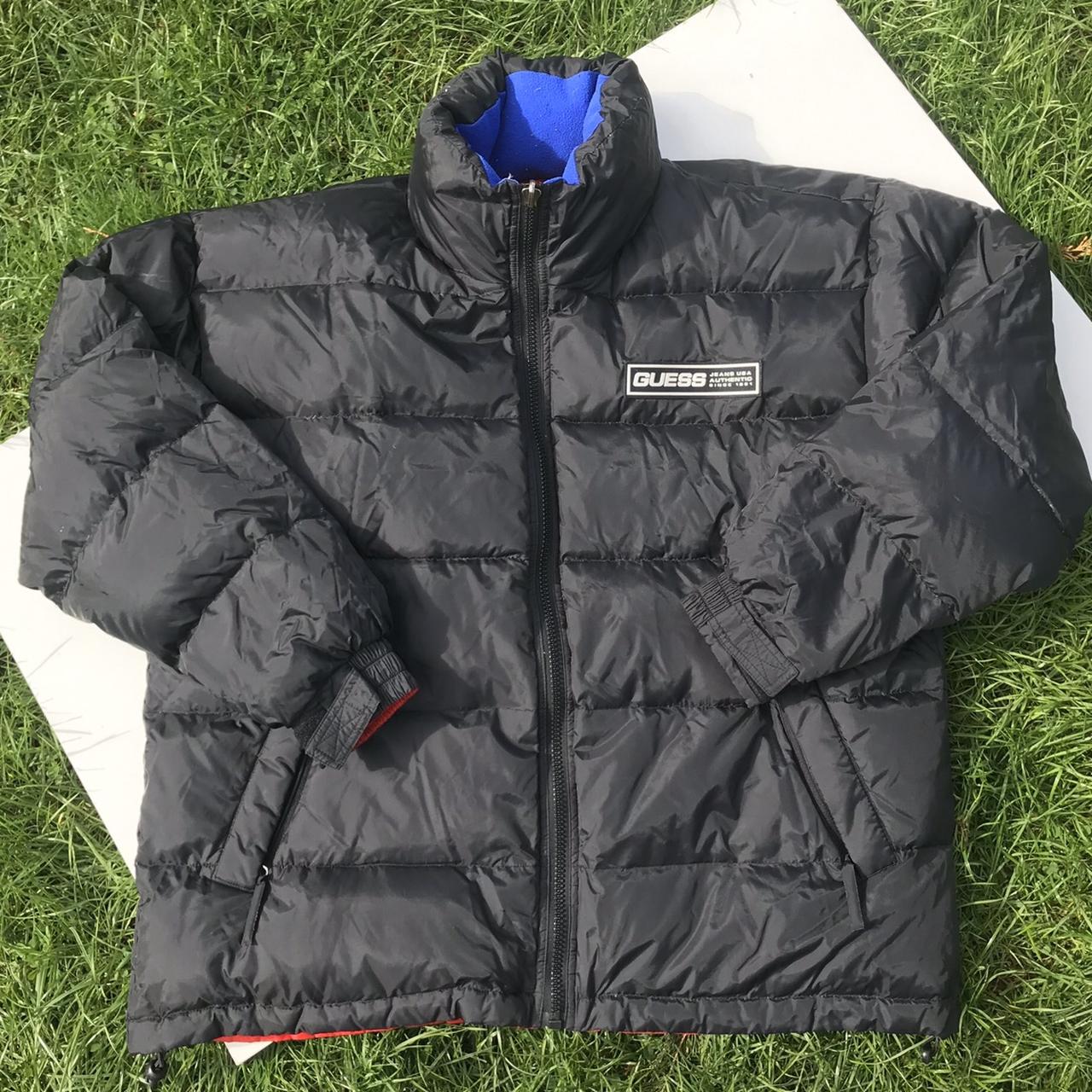 Guess men's clearance reversible puffer jacket