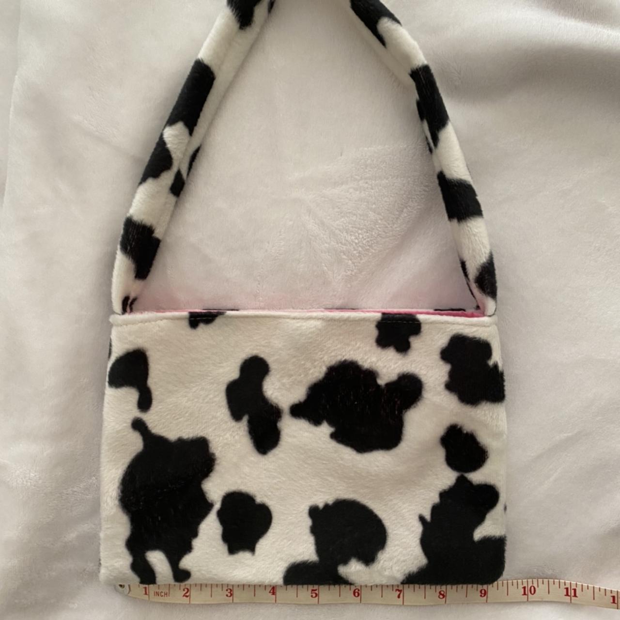 Repop Super cute handmade fuzzy cow mini shoulder Depop