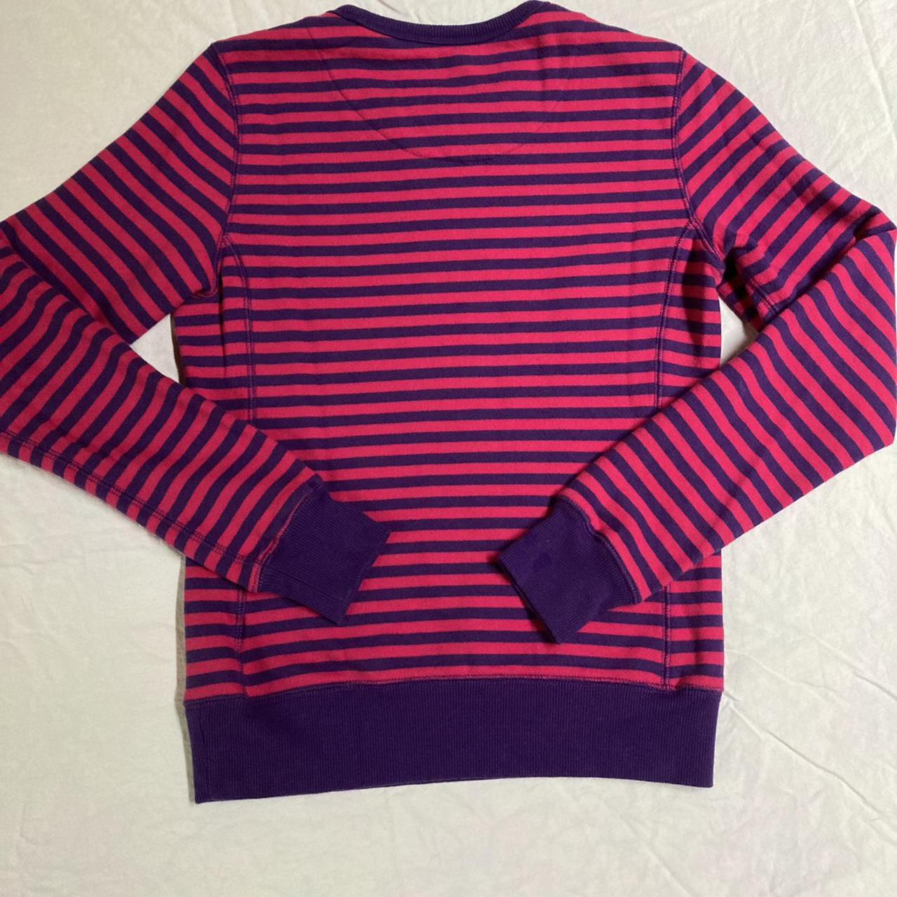 Pink striped sweatshirt hot sale