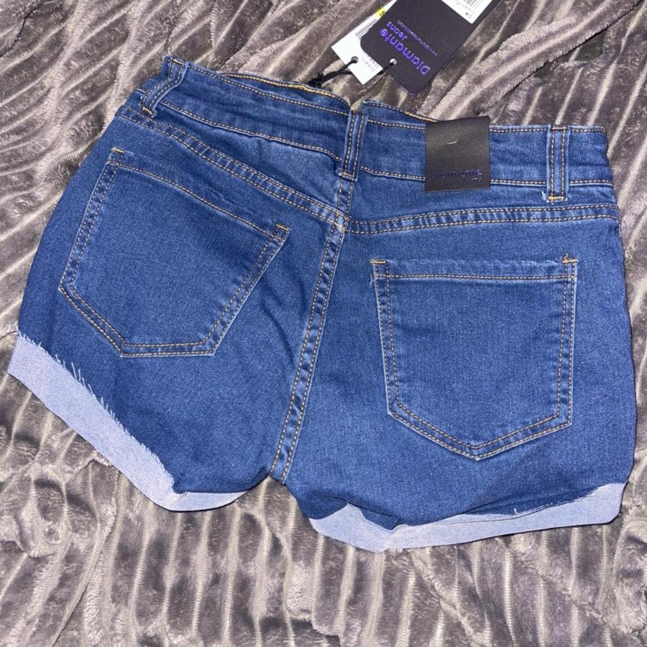 cuffed jean shorts Depop