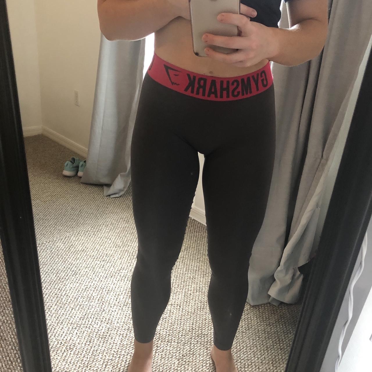 Gymshark Fit Leggings Women's Small Gray Black 27 - Depop