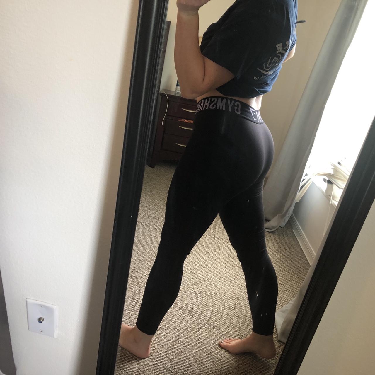 Gymshark black leggings small , very lightly worn