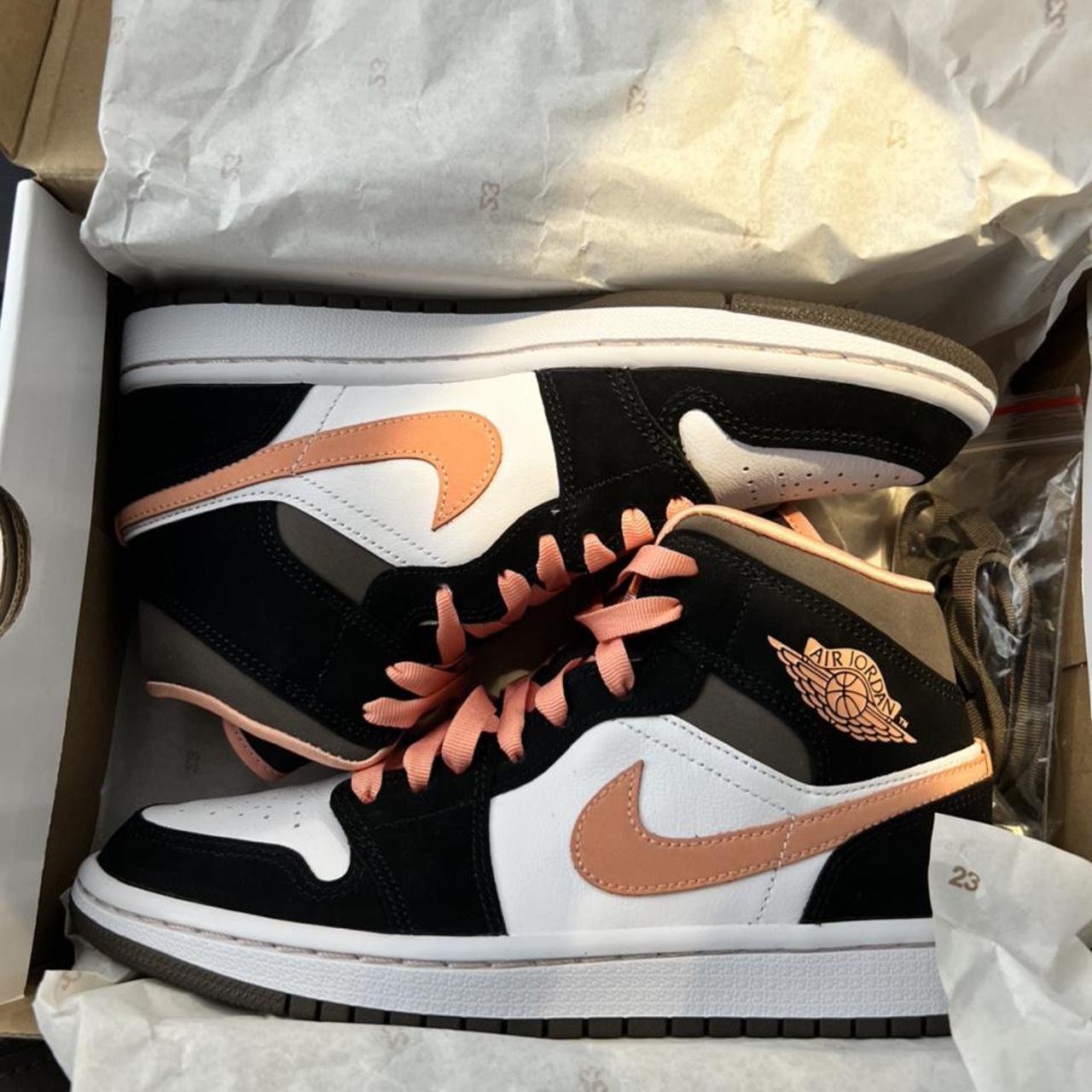 Air Jordan Mid Peach Mocha Jordan Peach Brand New In Comes Depop