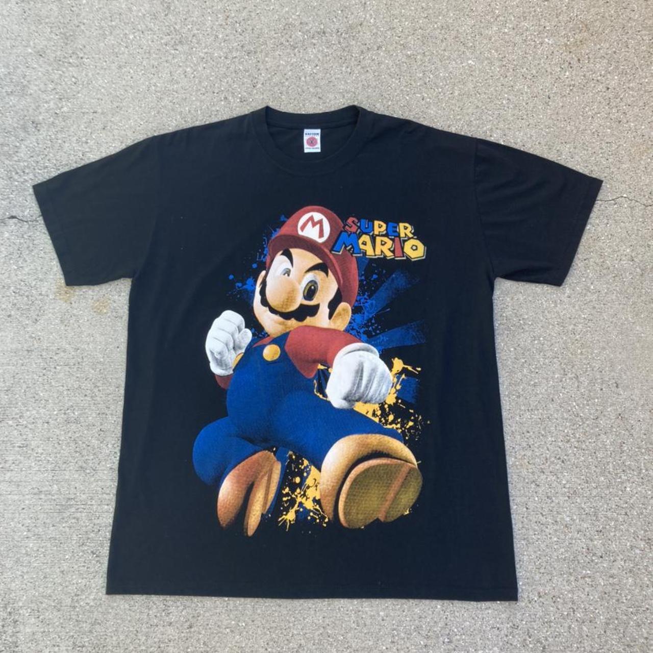 Super Mario shirt Big print double sided mexican... - Depop