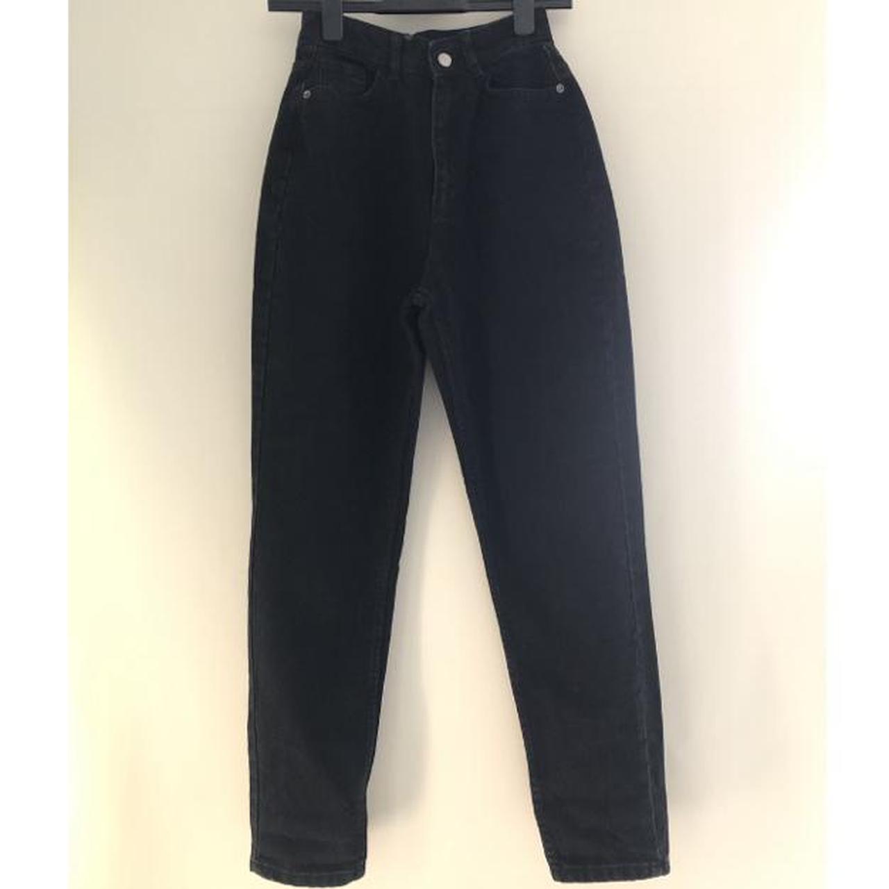 ISawItFirst High Waist Black Mom Jeans,