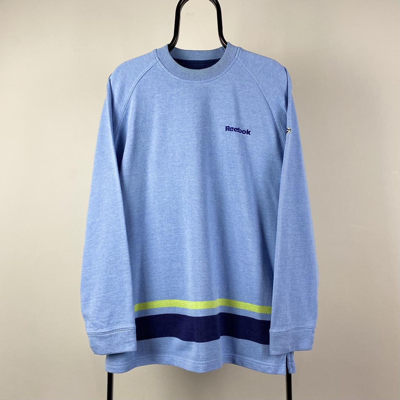 Reebok vintage shop sweatshirt mens blue