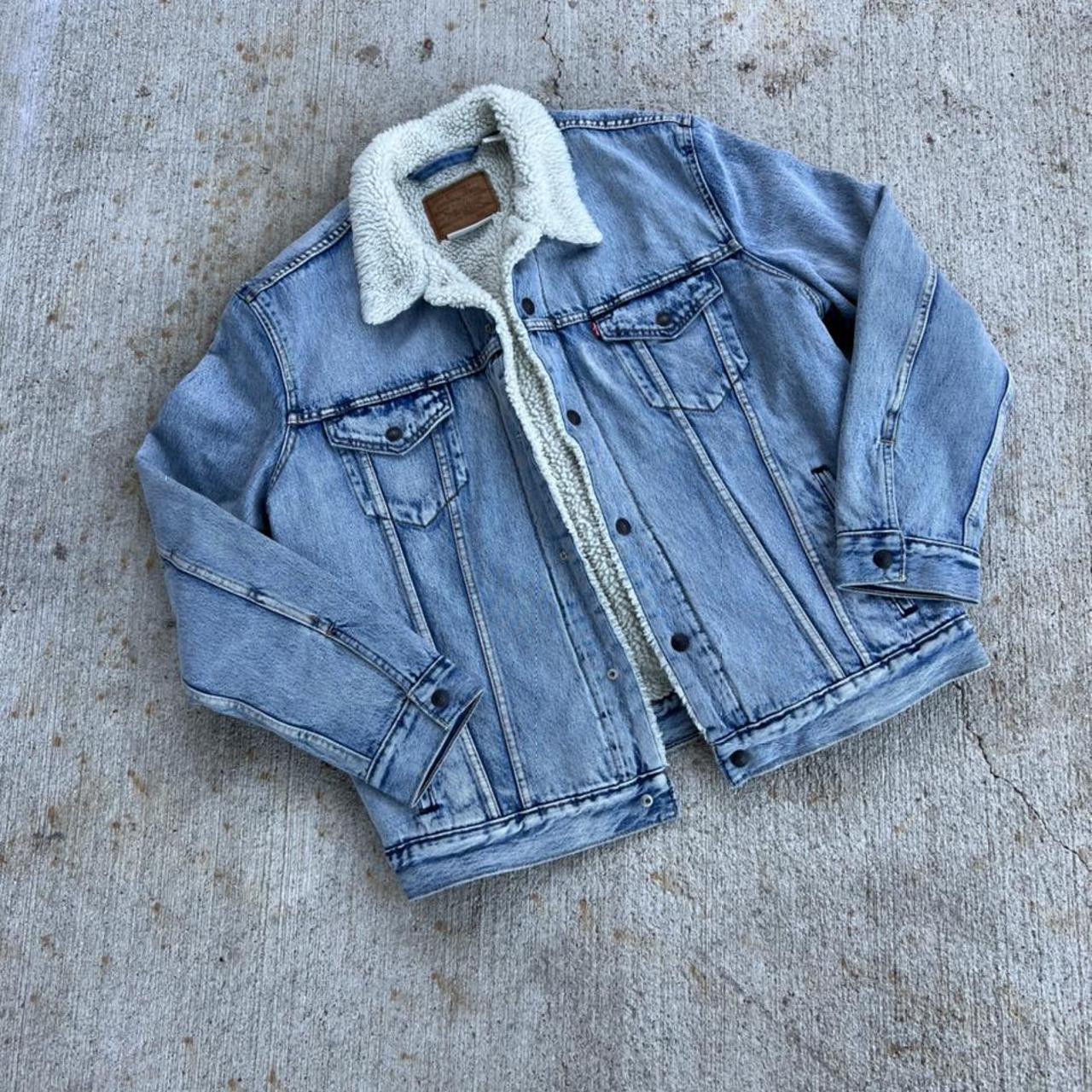 vintage levis sherpa lined jacket