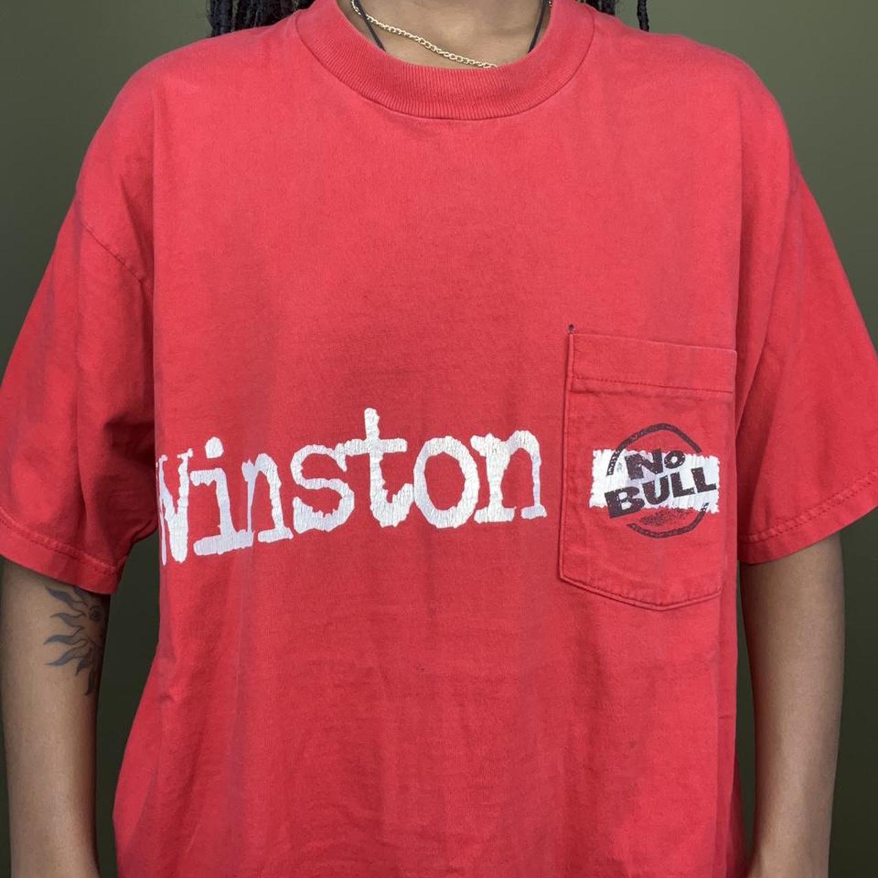 vintage y2k Winston “no bull” racing pocket... - Depop