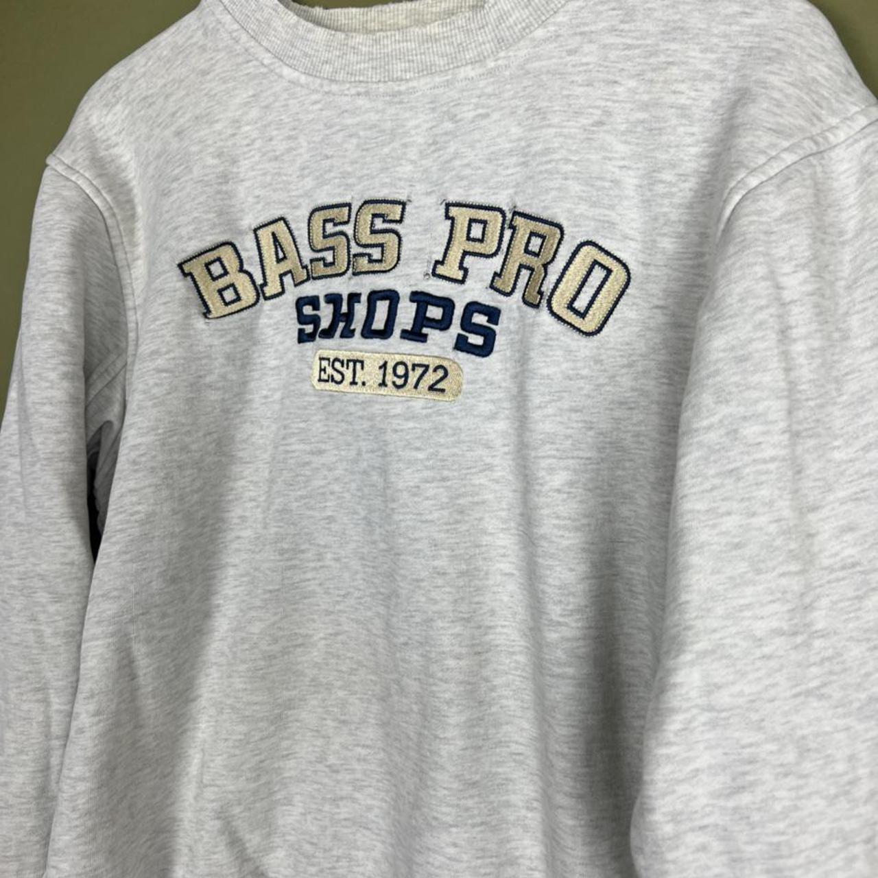 vintage embroidered Bass Pro shops sweatshirt... - Depop