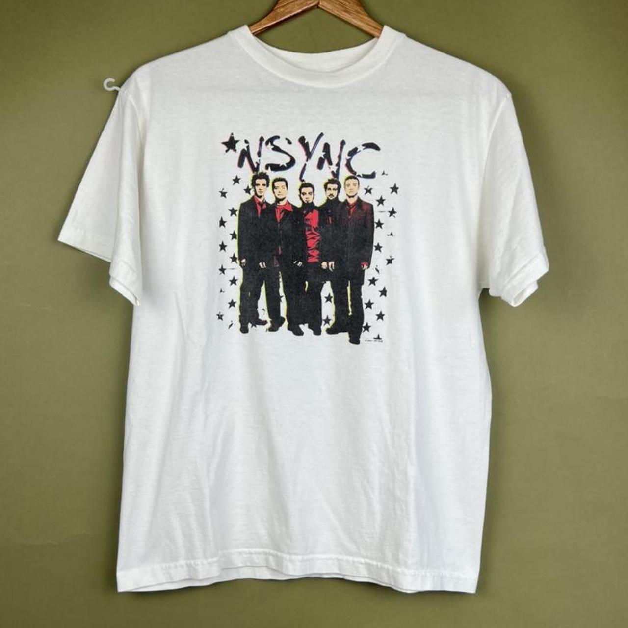 vintage y2k *NSYNC band tee length 25” / ptp 19”... Depop