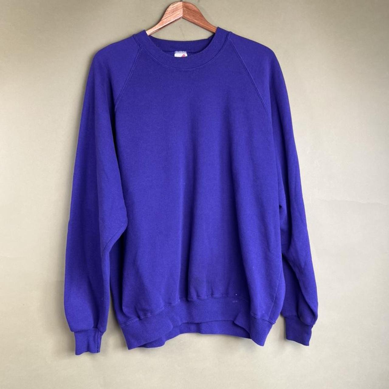 vintage 90s essential blank sweatshirt 24.5” ptp /... - Depop