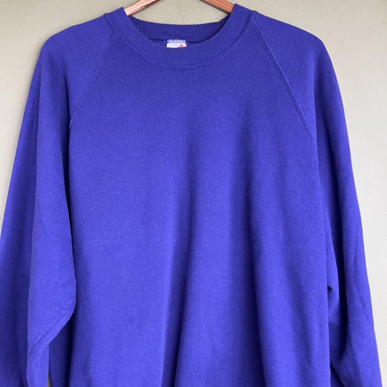 vintage 90s essential blank sweatshirt 24.5” ptp /... - Depop