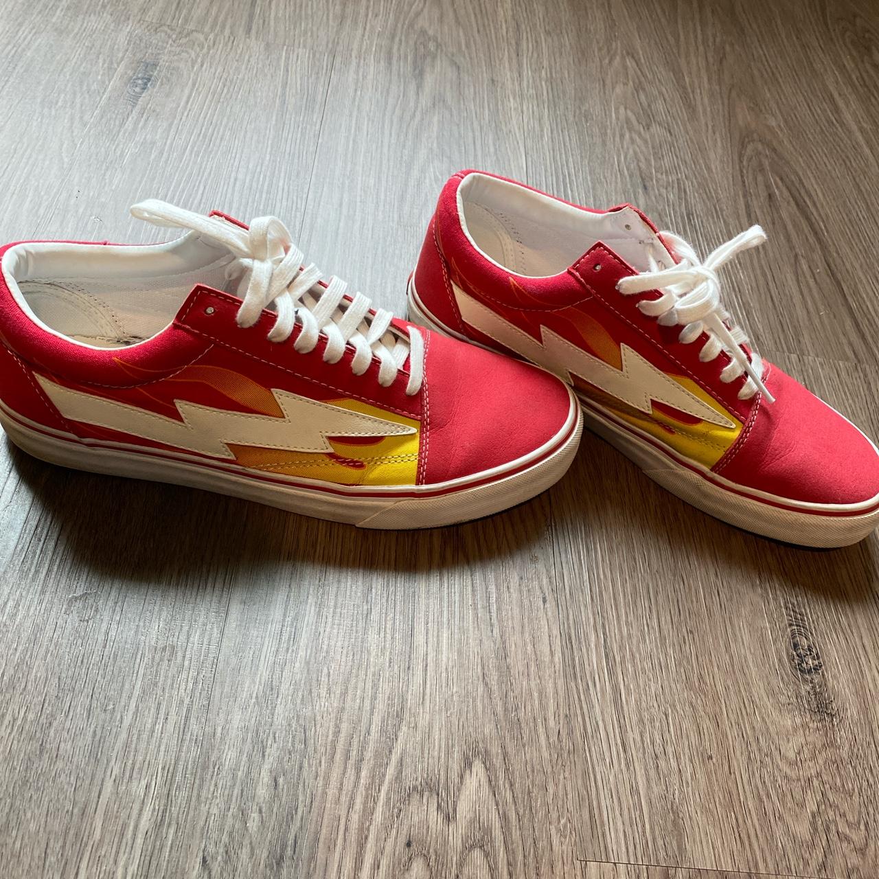 Red shop storm vans