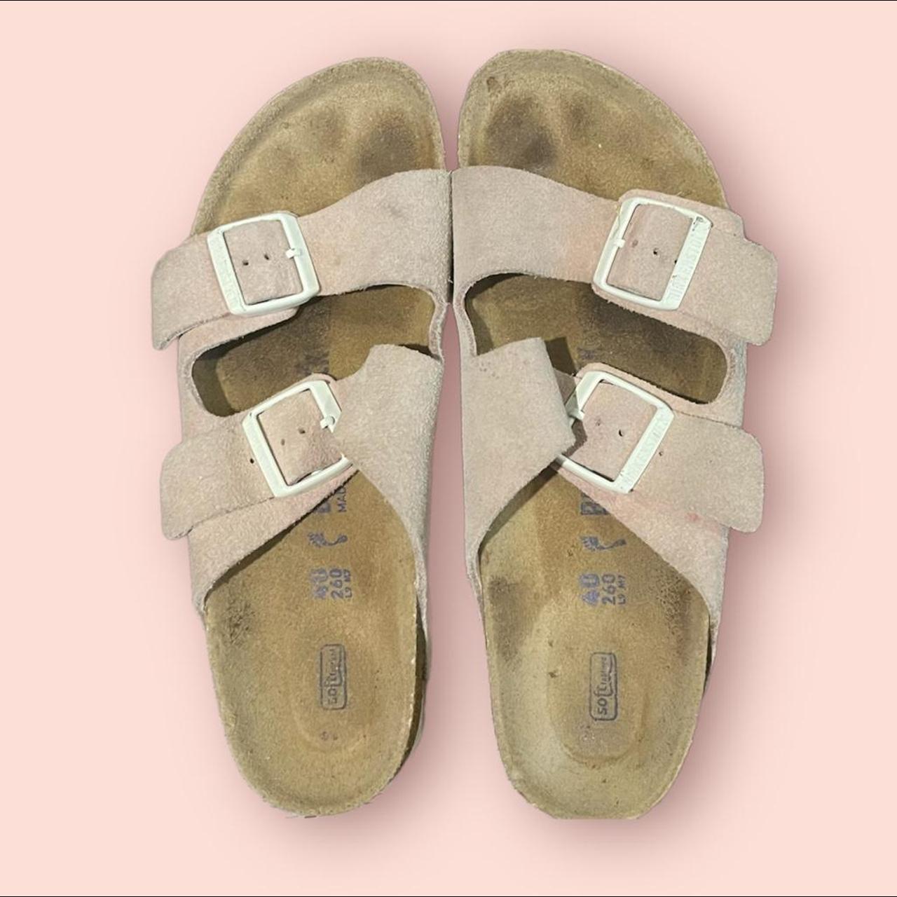 birkenstocks vegan soft bed size 40 (fits us... Depop